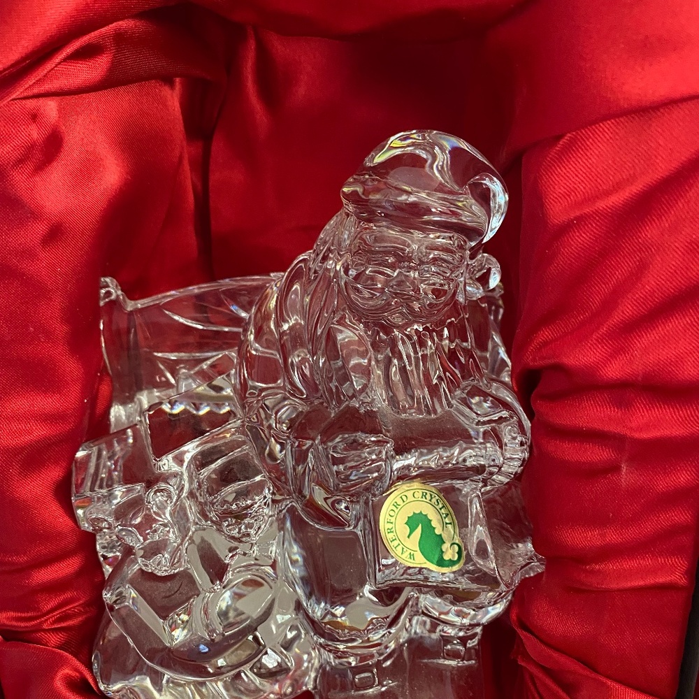 Waterford Crystal Santa in the Park Sculpture